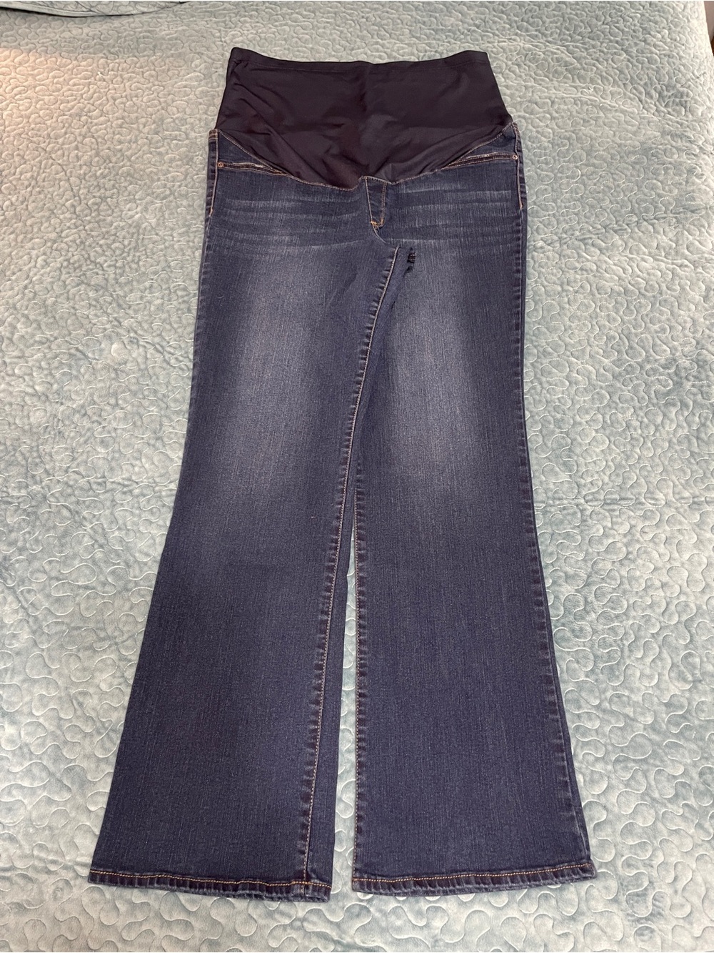 SOFIA Vergara Maternity Jeans Sz 16 Marisol Boot Cut Dark Wash Stretch Denim